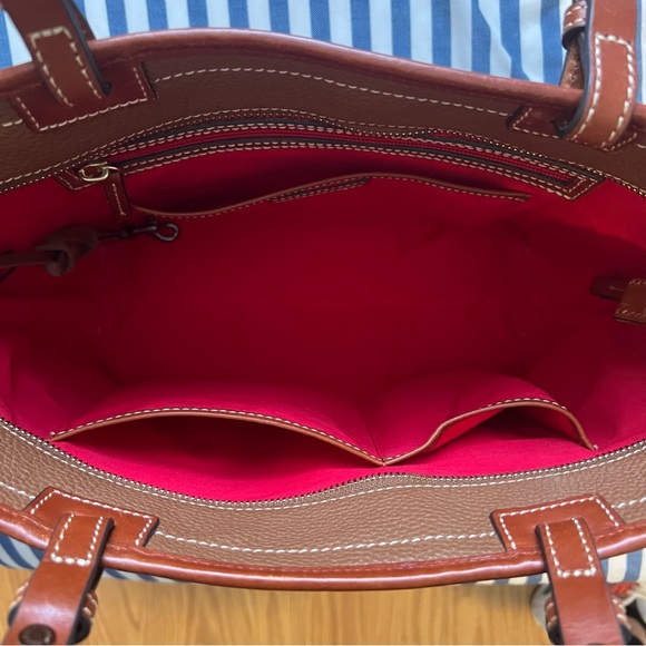 Dooney & Bourke Caramel Small Leisure Leather Tote and Wallet Set EUC - Picture 10 of 12